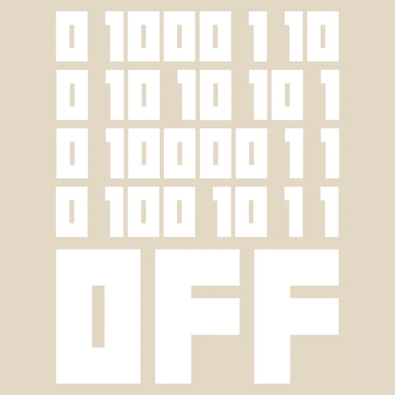 Binary Code F**k OFF – Humour Nerd & Geek Code