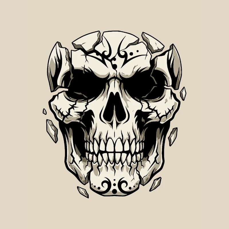 Splintering Skull – Gothic Graphics