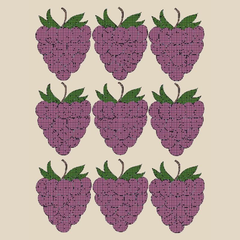raspberry pattern textile
