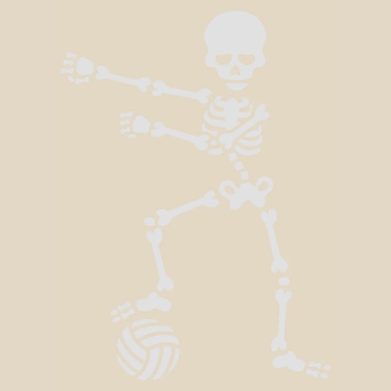 Beach volleyball floss dance flossing skeleton