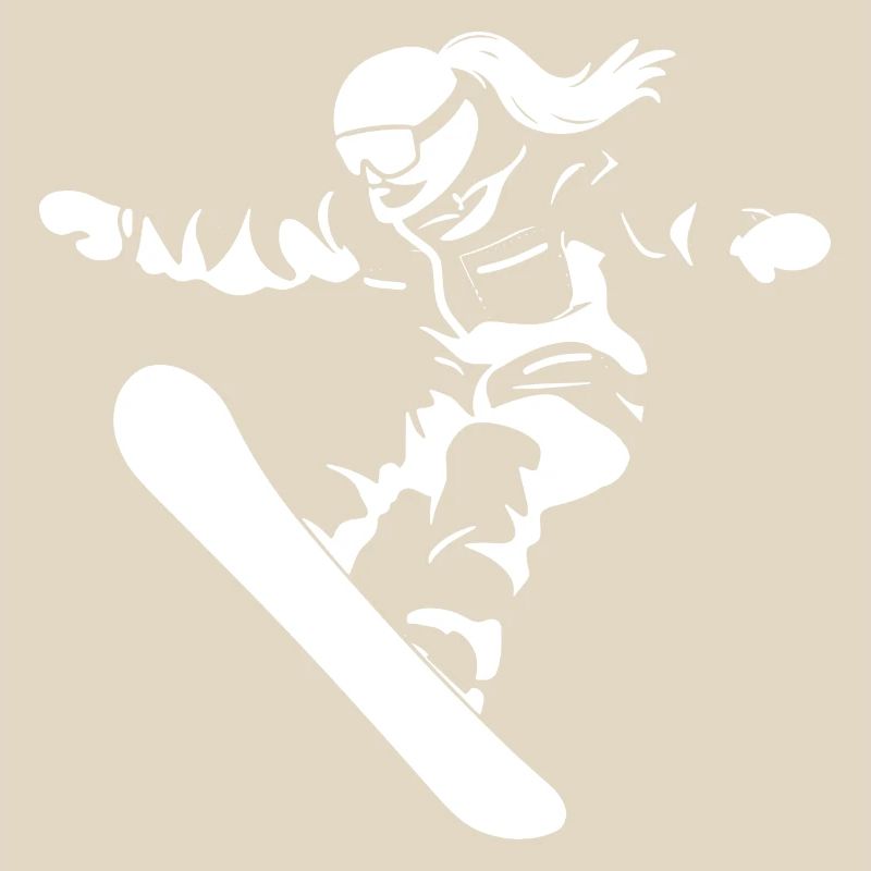 Dessin d’une snowboardeuse
