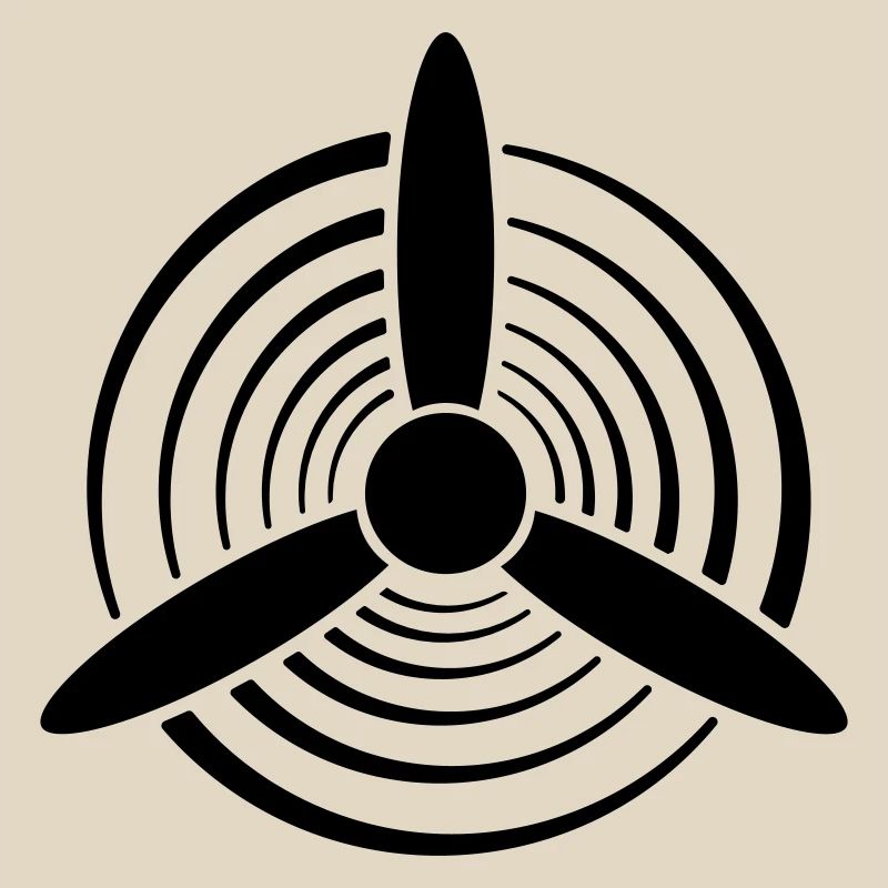 Solid Color Graphic Propeller
