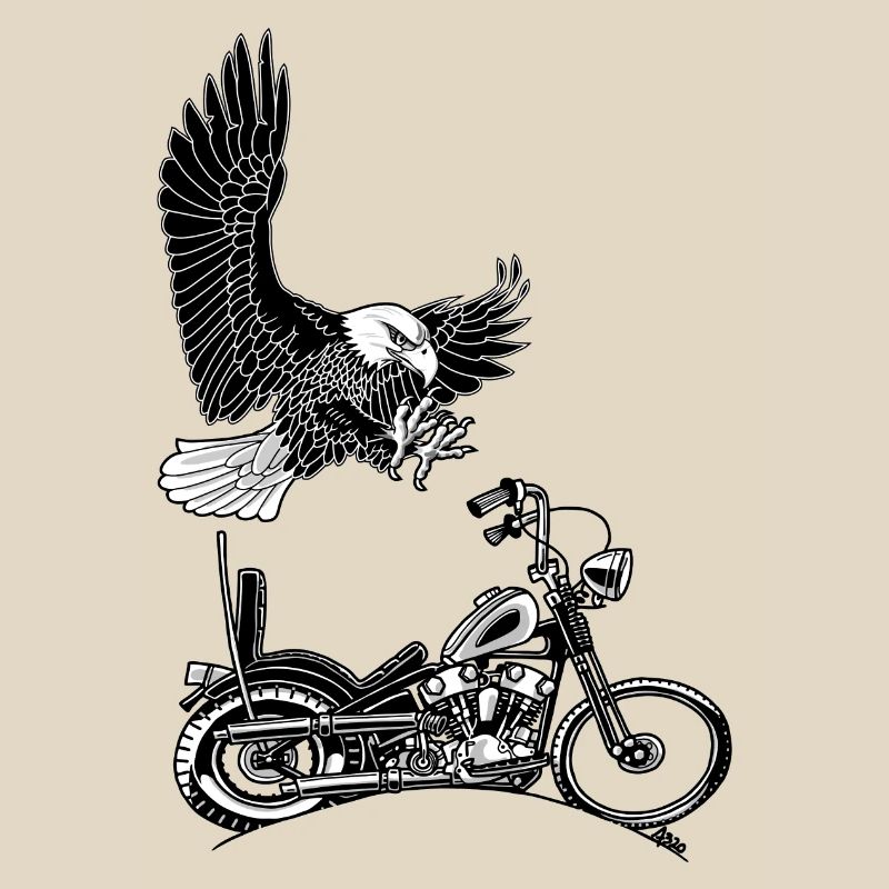 0906 eagle chopper knucklehead