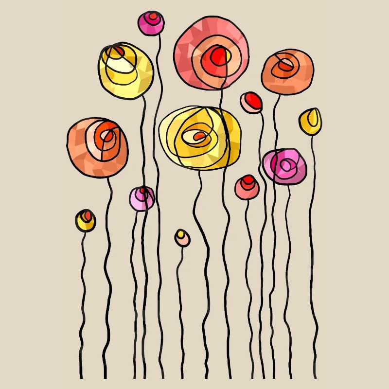 Thème abstrait fleur de printemps