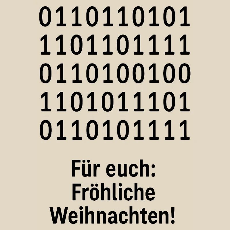 Modèle binaire de code de Noël