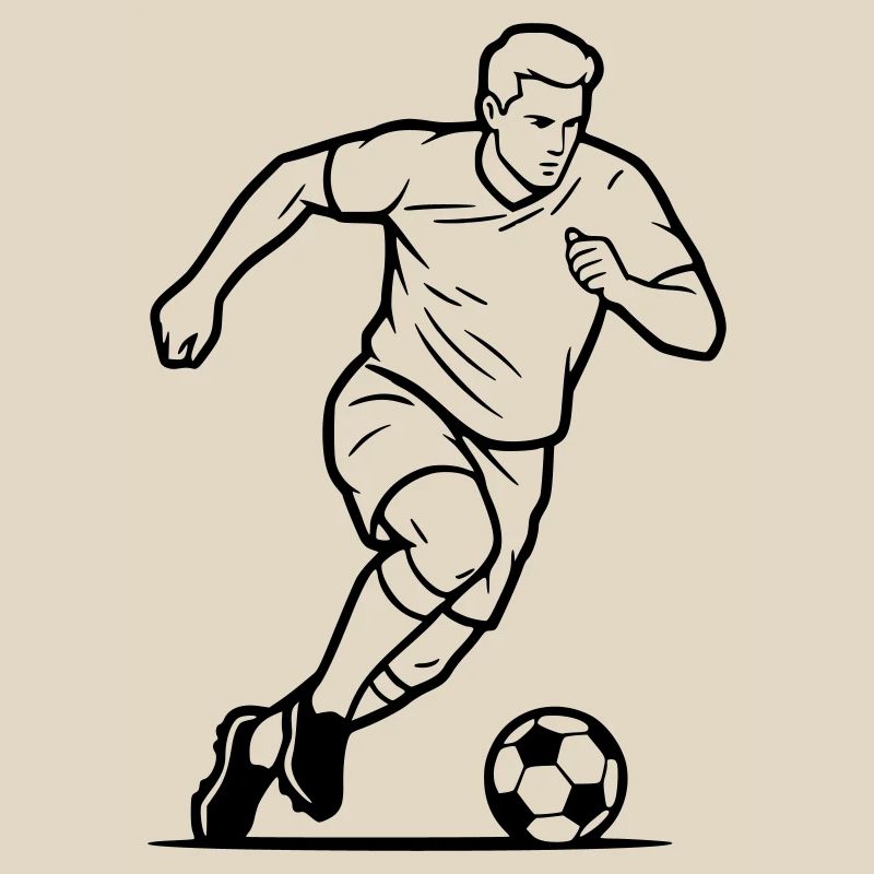 Soccer Player Shot Goal Scorer Vector