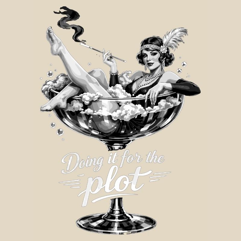 Doing it for the plot – Vintage Flapper Glas