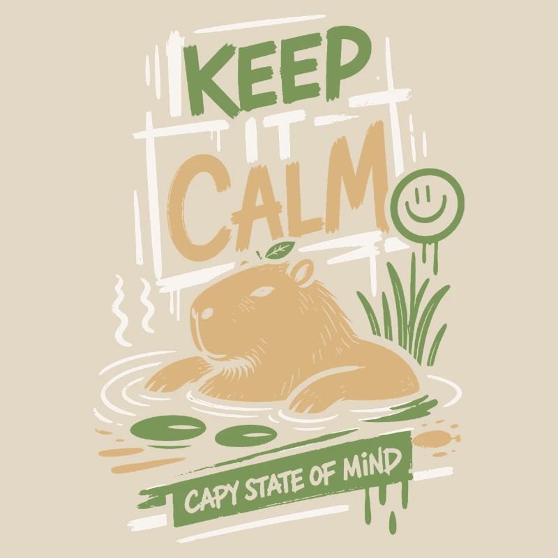 Keep It Calm Capy State Mind