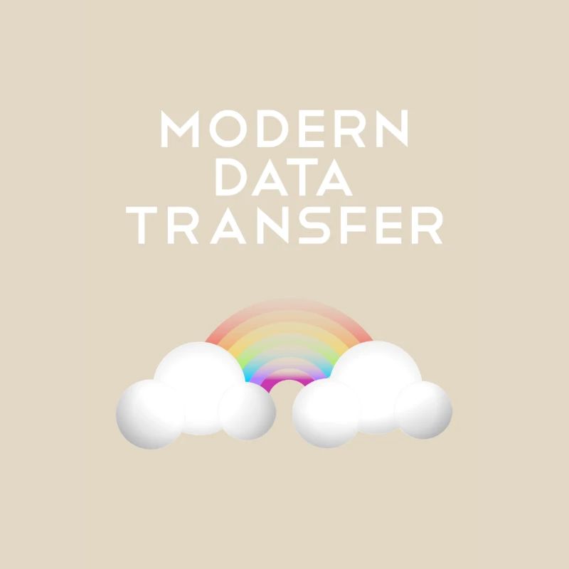 Modern Data Transfer Clouds Computer Scientist Gift