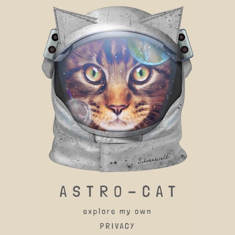 | de chat de l’espace Chat astronaute dans l’espace