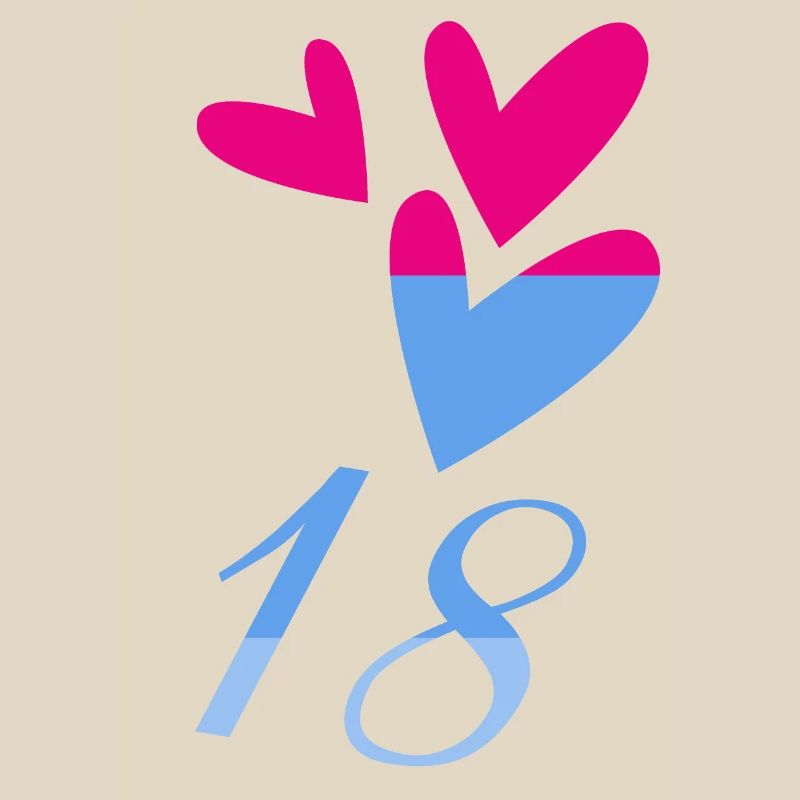 18. 18 ANS. 18e ANNIVERSAIRE. ANNIVERSAIRE 18 ANS.