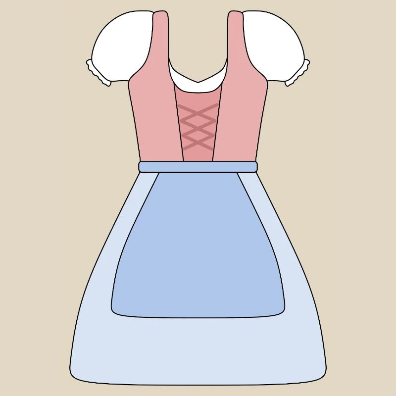 Conception de robe bavaroise traditionnelle Dirndl