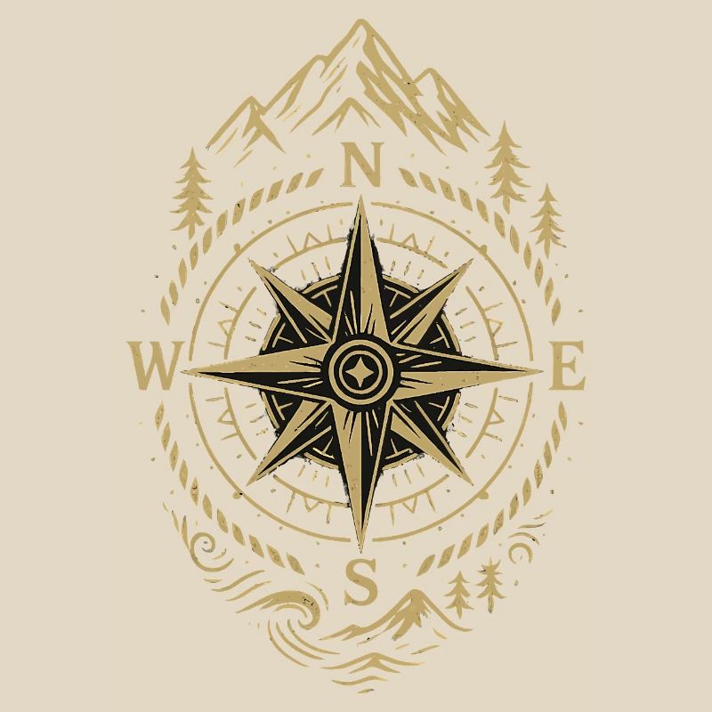 Compass Retro Compass Hipster Gift