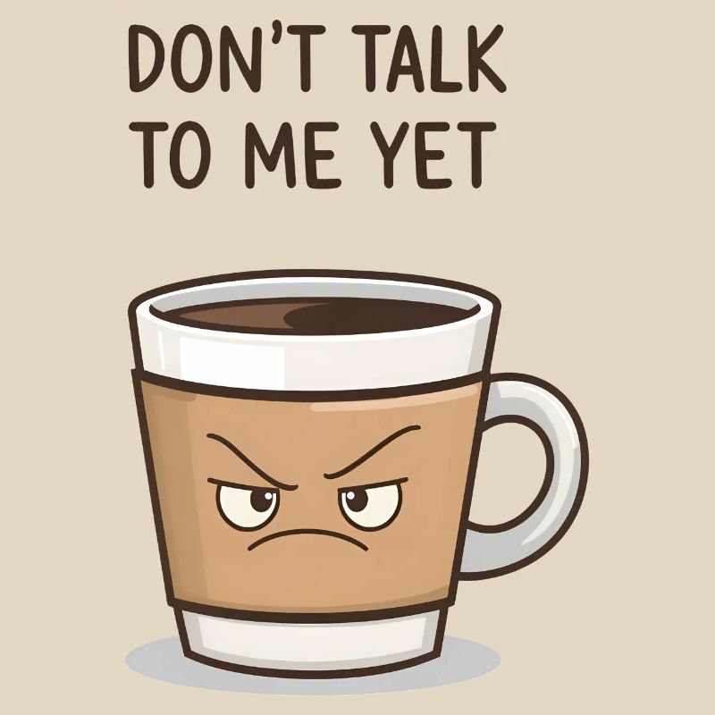 Grumpy Coffee Cup – Sprich noch nicht mit mir