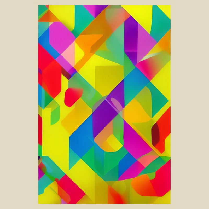 Modello retrò colorato