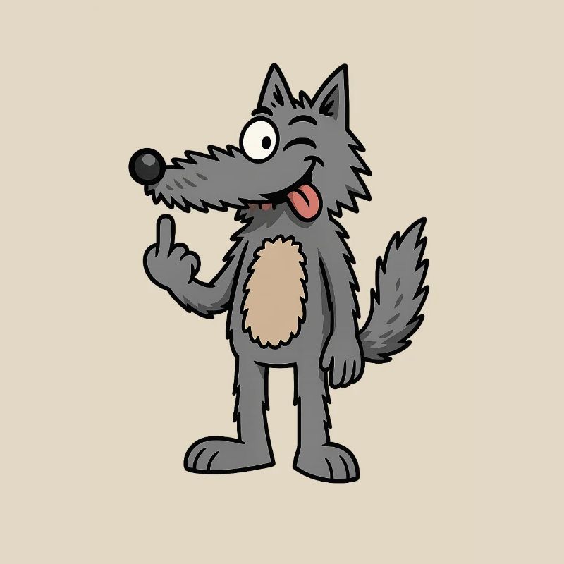 Waldemar Wolf Lustiger Comic-Wolf