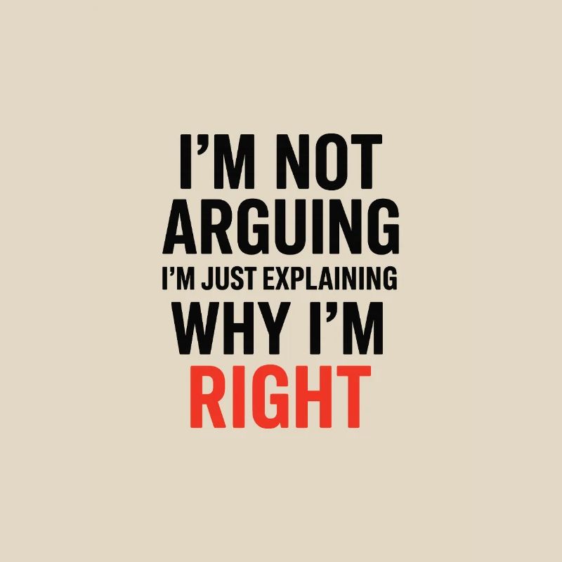 Je ne fais pas d’arguments Texte
