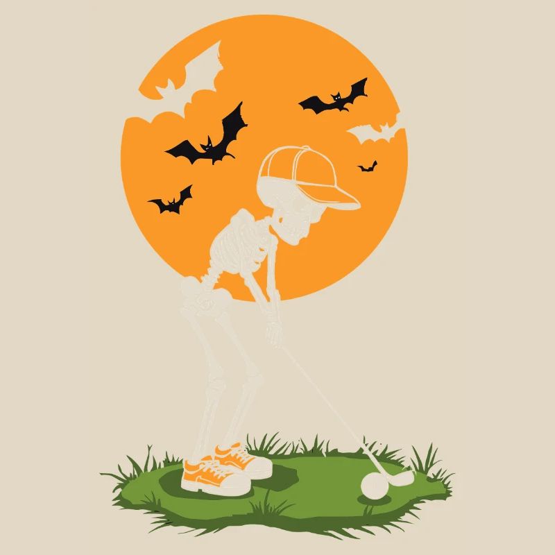 Moonlit Skeleton Golf