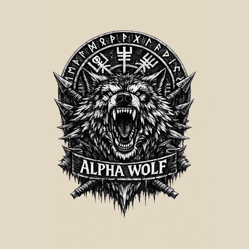 Alpha Wolf Runic Crest