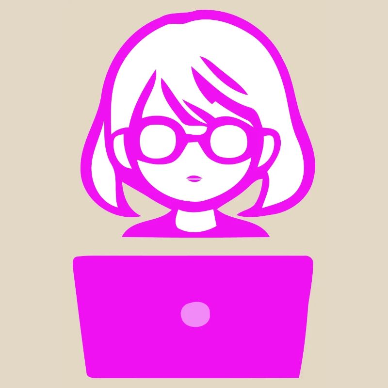 Frau mit Computer Programmierer Coder