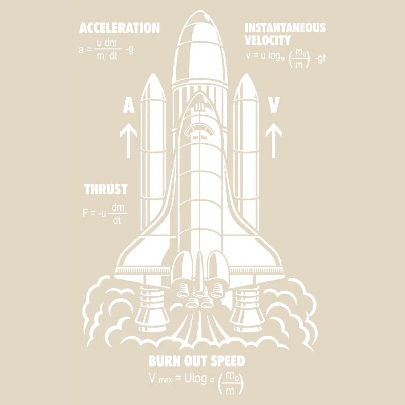 Rocket Propulsion Formula Nerdy STEM Rakete Geschenk