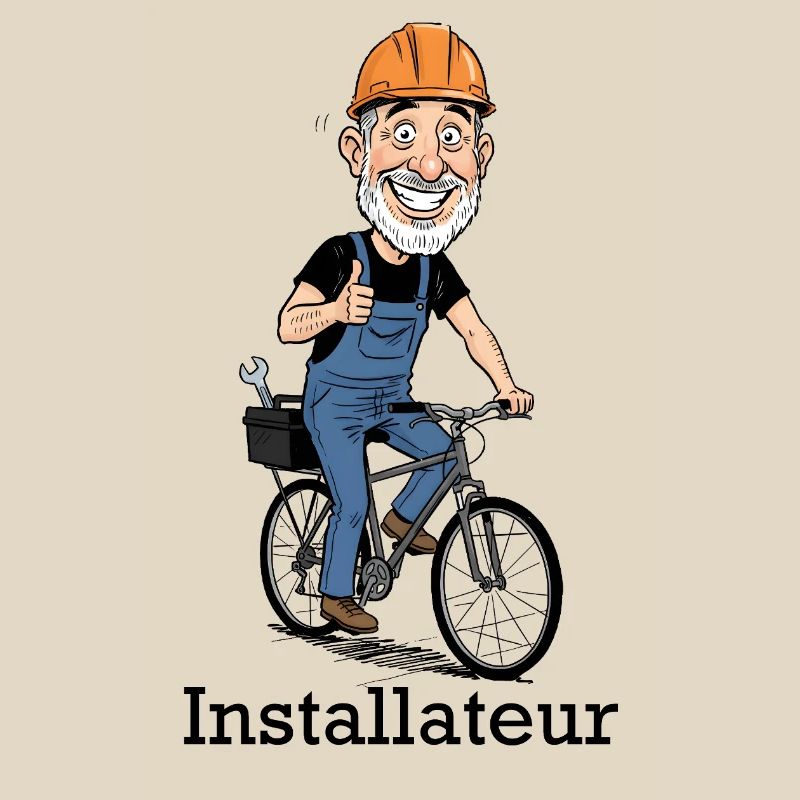 Construction Worker Bicycle Hero