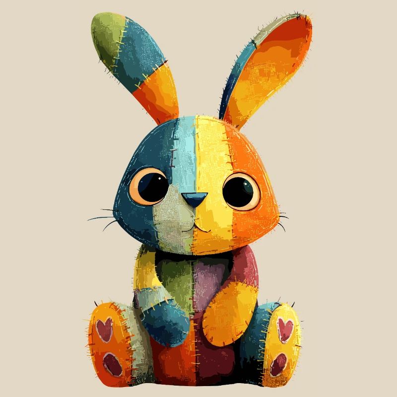 Patchwork Häschen Farbenfestival