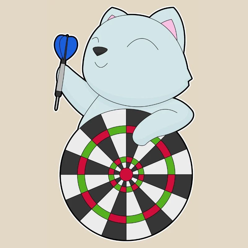 Cible de fléchettes pour chat