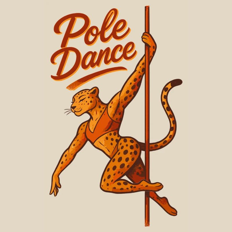 Pole dance Léopard Pole Dancer Cadeau
