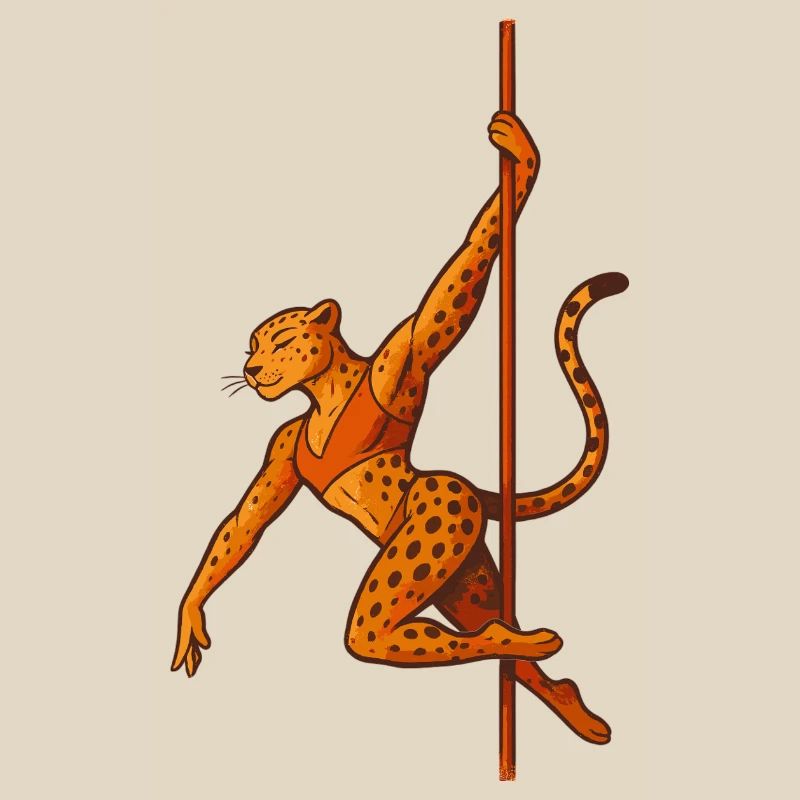Pole dance Léopard Pole Dancer Cadeau