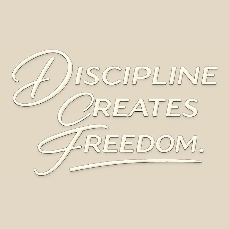 Discipline Creates Freedom Script