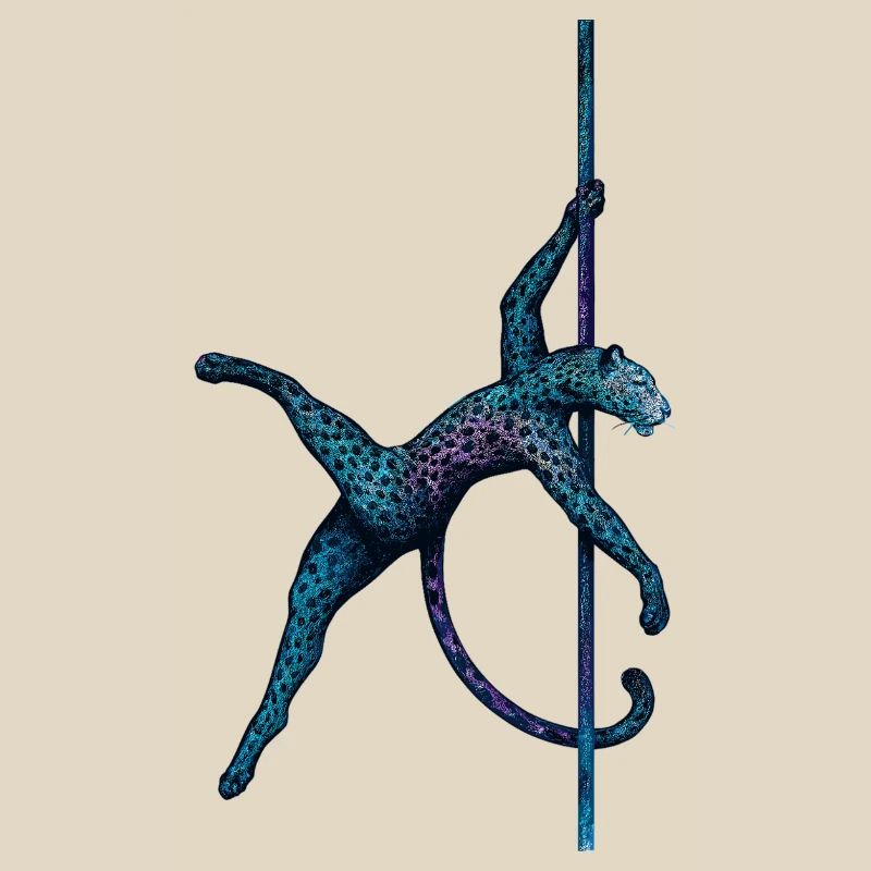 Pole dance Léopard Pole Dancer Pole Cadeau