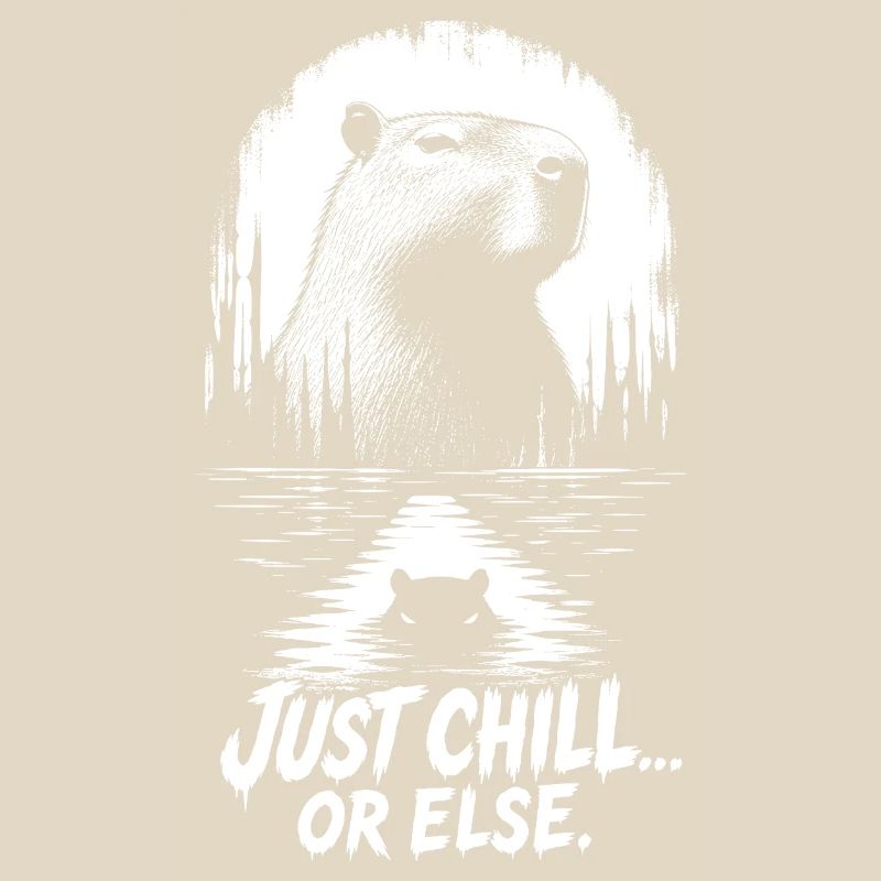 Just Chill Or Else Capybara