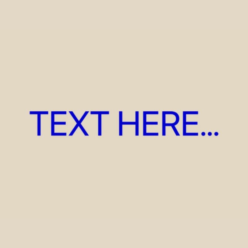 Plain Text Blue Text Print
