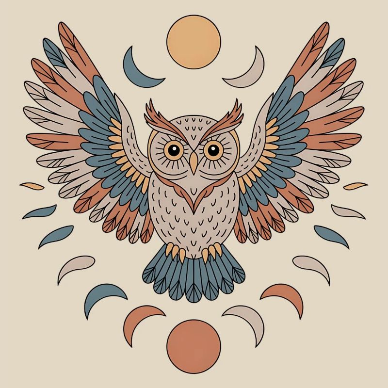 Boho Eule