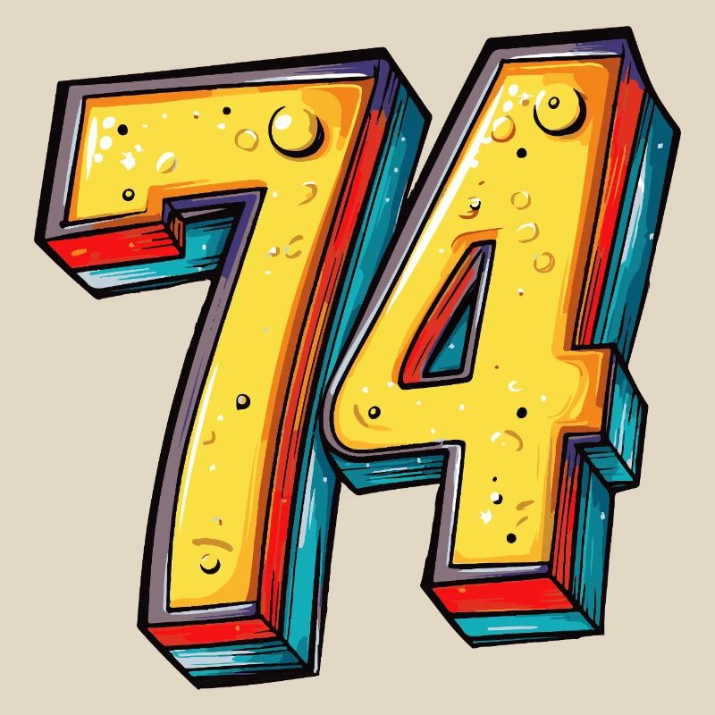 74 Nombre Coloré