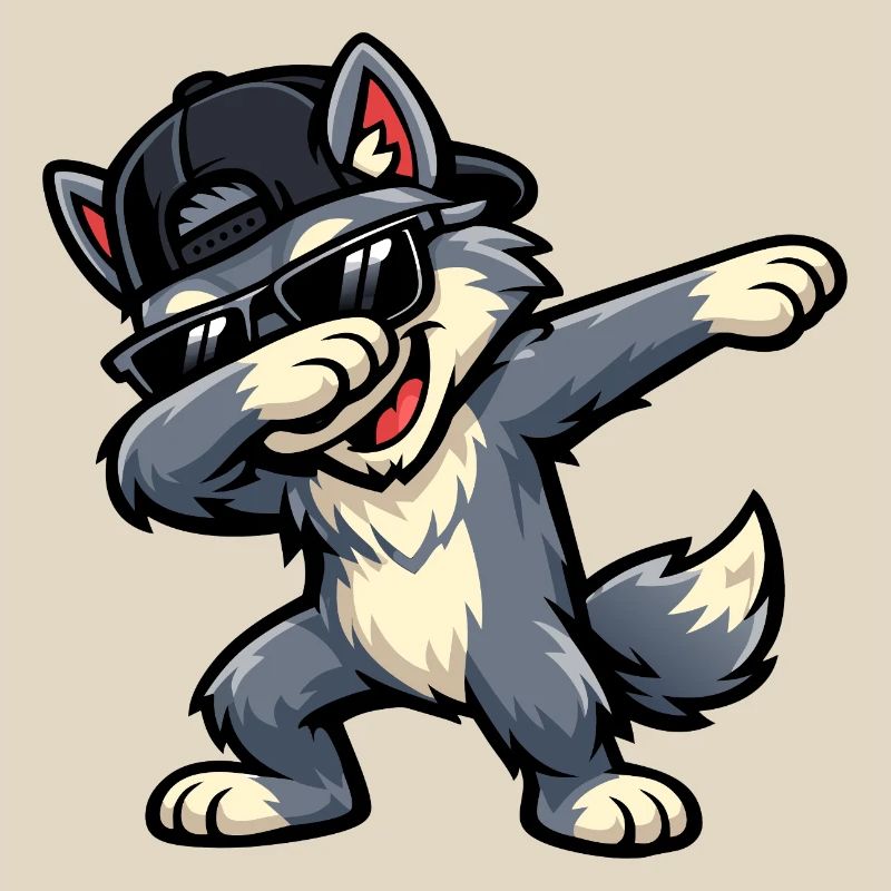 Dabbing Wolf