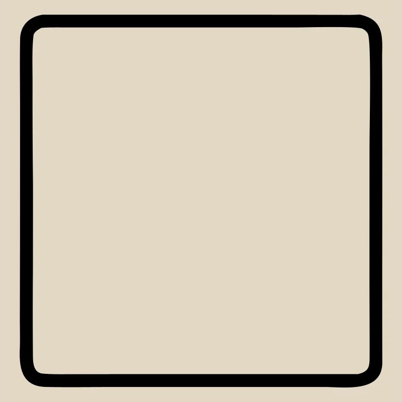 Square Frame Rounded Outline