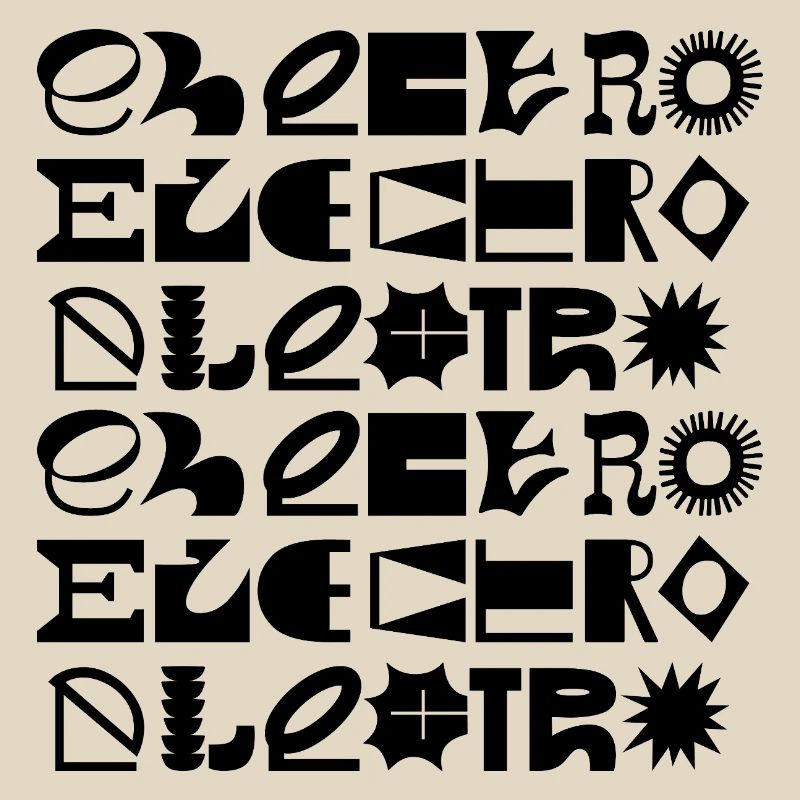 Conception de logo typographique de musique électro