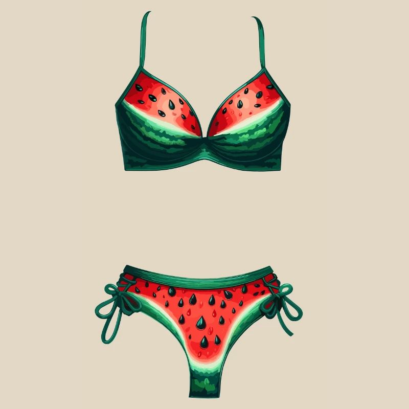 Chemise de bikini pastèque Cadeau pastèque