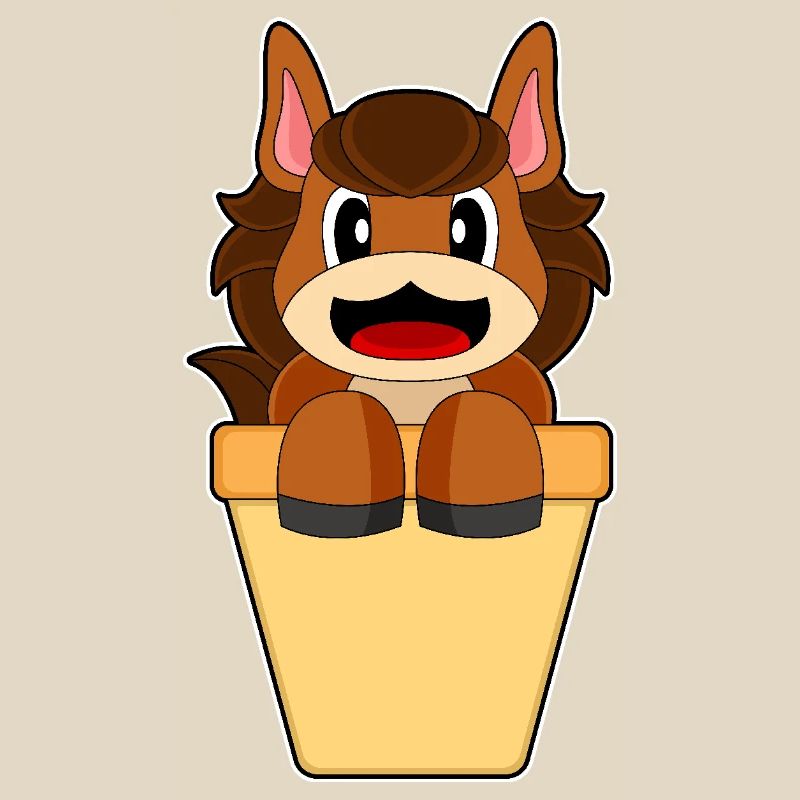 Cornet de glace de cheval