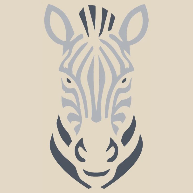 Zebra Silhouette Linienkunst
