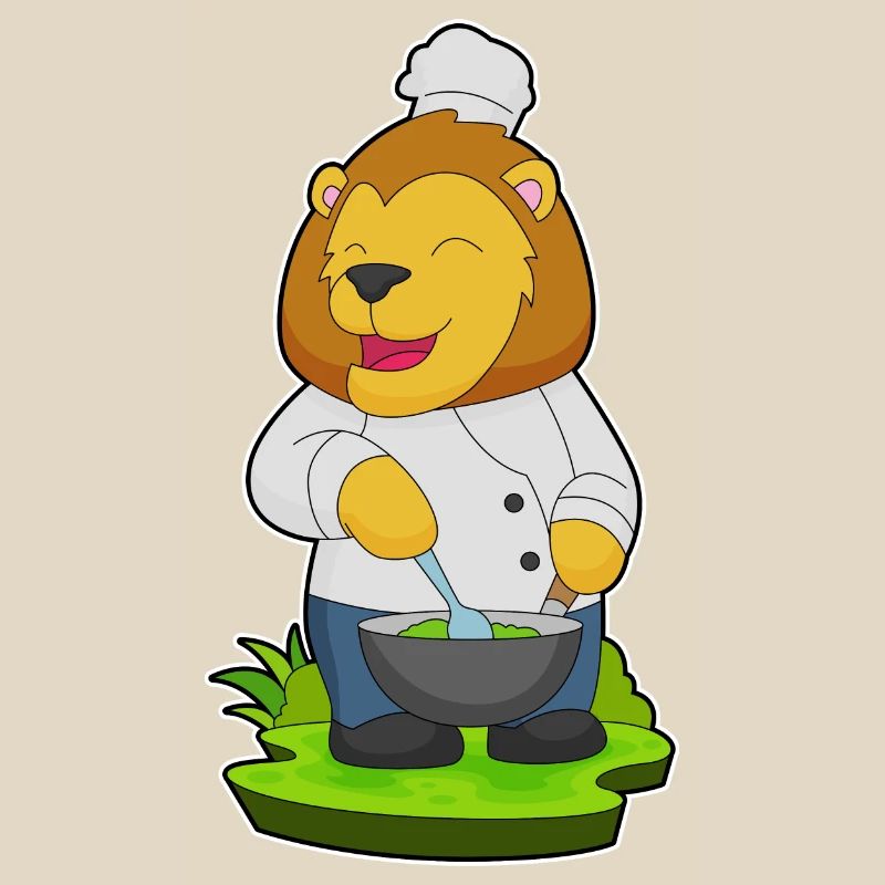 Cuisson dans un bol de cuisson Lion