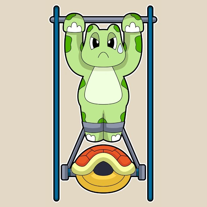Turtle Bodybuilder Pull-ups Bodybuilding