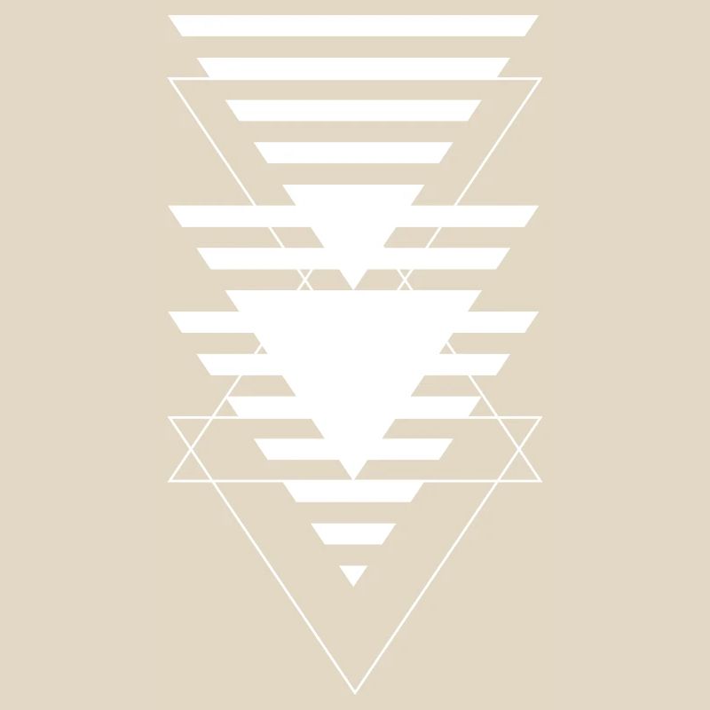 Layered Triangle Geometric Pattern