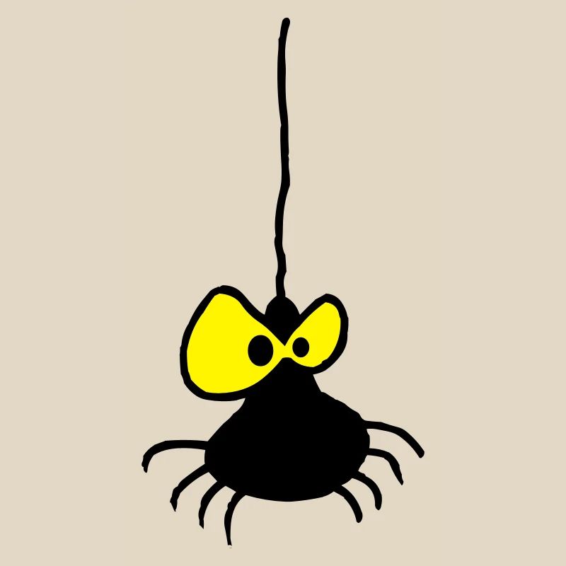 Grumpy Spider Two-Color Design