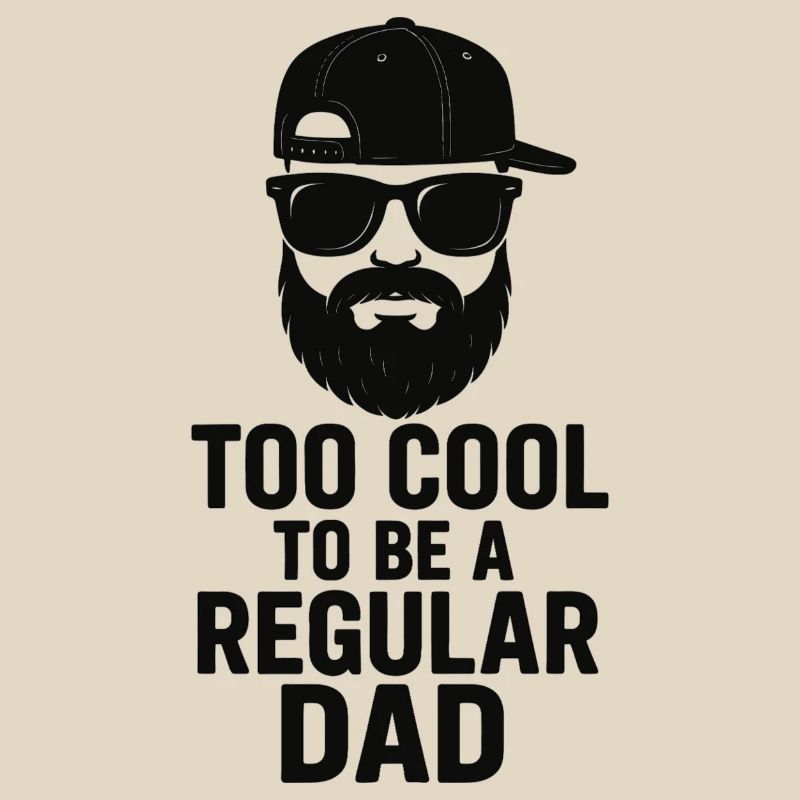 Cool Dad: Beard, Cap & Glasses – Father's Day Idea