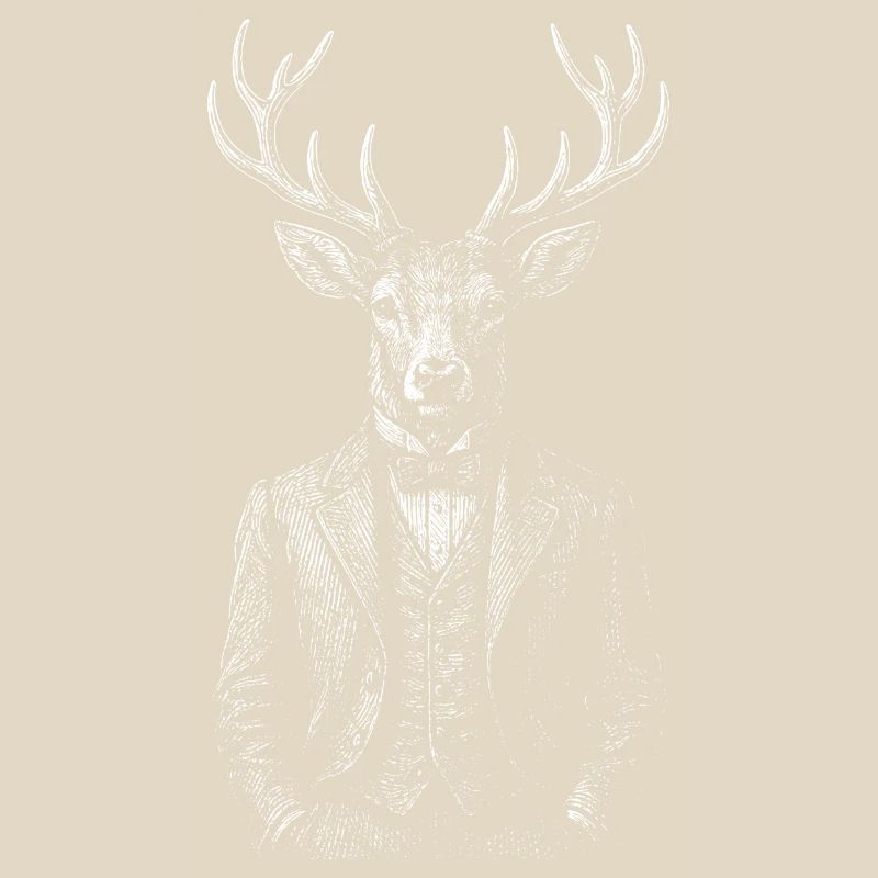 Dapper Deer in a Tailored Suit