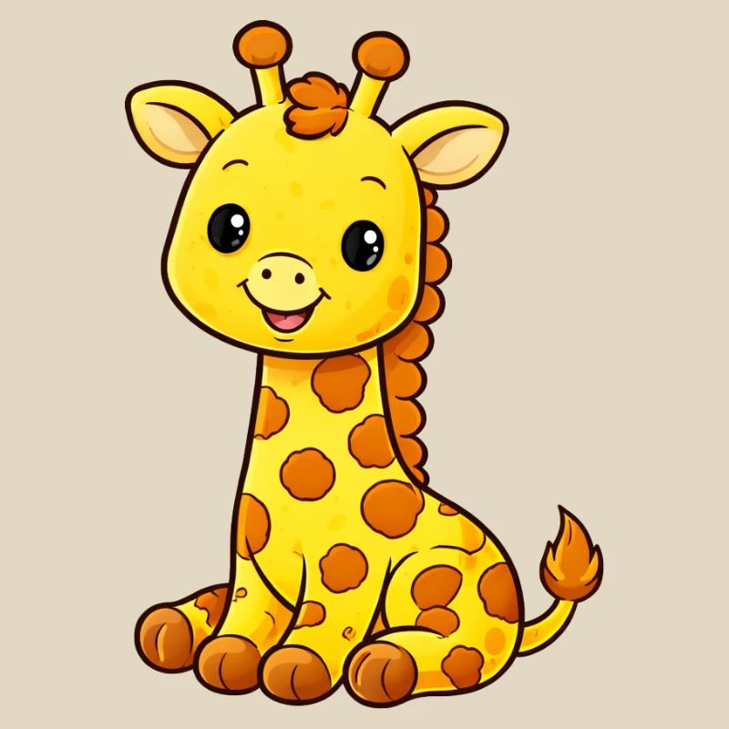 Cuddly giraffe joy