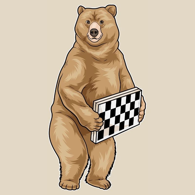 Jeu d’échecs Bear Chessboard